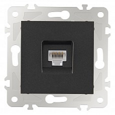 Розетка ethernet rj-45 без рамки arte milano am-203 203.45-1.black